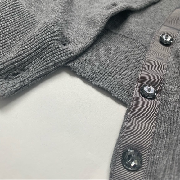 NWT New York & Company Jeweled-Button Chelsea Crewneck Cardigan sz Large - Picture 2 of 5